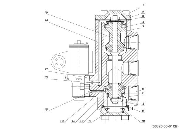 Распределитель РЭП-1-1-20